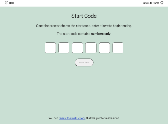 SAT start code